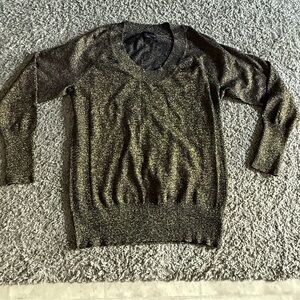 Women’s Gold Shimmer Sweater Top - size XL